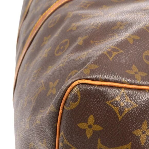 LOUIS VUITTON KEEPALL 60 TRAVEL HANDBAG PURSE MONOGRAM - Picture 4 of 11